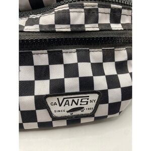 Vans Checkerboard Fanny Pack Waist Bag Black White Adjustable Strap